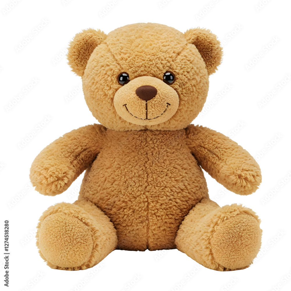 Obraz premium Cute Brown Teddy Bear Isolated on Transparent Background