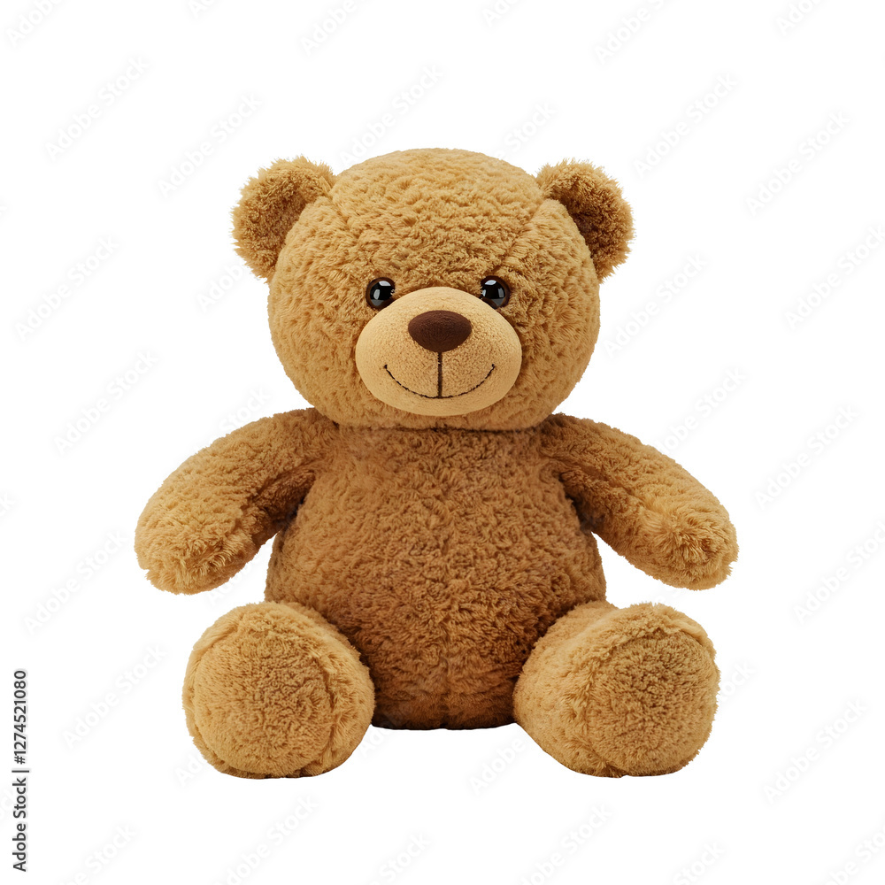 Fototapeta premium Cute Brown Teddy Bear Isolated on Transparent Background