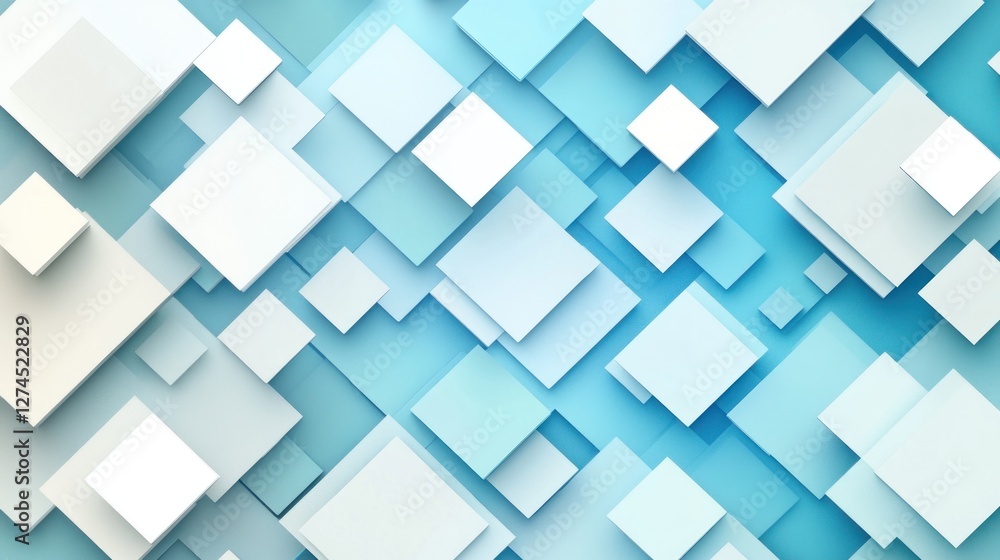 Abstract geometric shapes on a blue background Abstract geometric shapes on a blue background