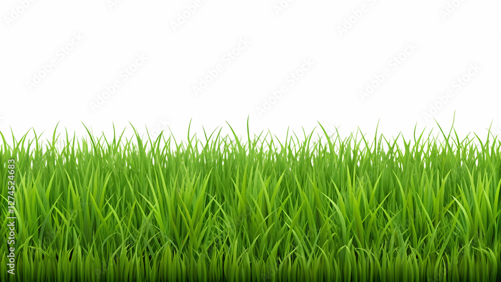 Green Grass Field Isolated Cutout – Nature Green Grass Field Isolated Cutout – Nature
