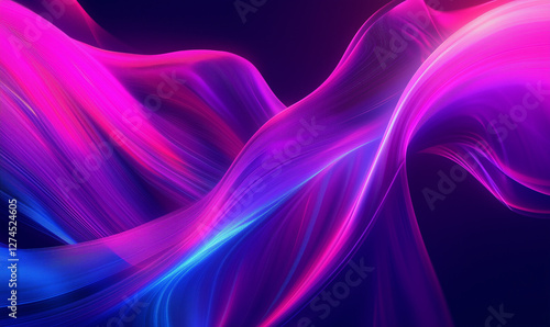 Vibrant neon pink, violet, and electric blue hues in a modern dynamic design with bold energy.