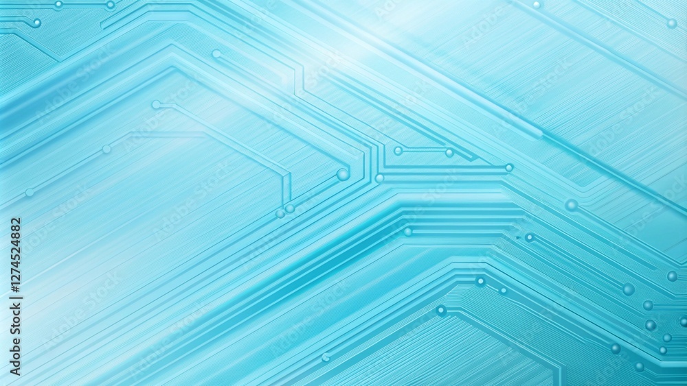 Sky blue electronic circuit board technology innovative background concept