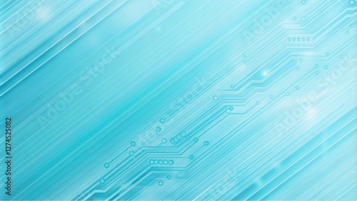 Sky blue electronic circuit board technology innovative background concept