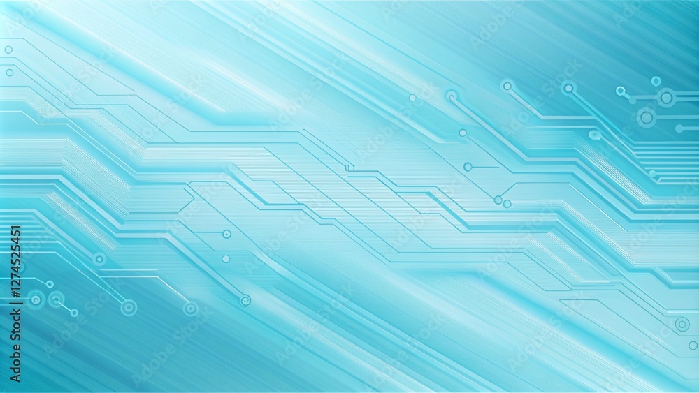 Sky blue electronic circuit board technology innovative background concept