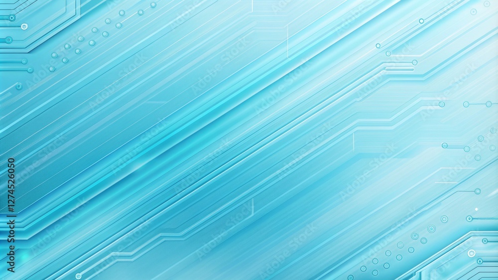 Sky blue electronic circuit board technology innovative background concept