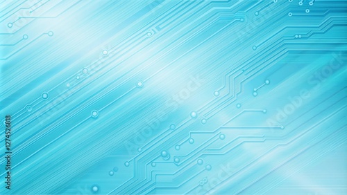 Sky blue electronic circuit board technology innovative background concept