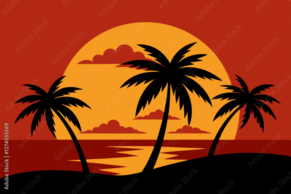 palm tree silhouette palm tree silhouette