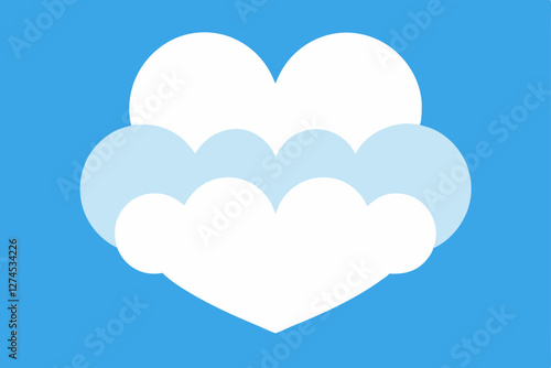 heart shaped clouds