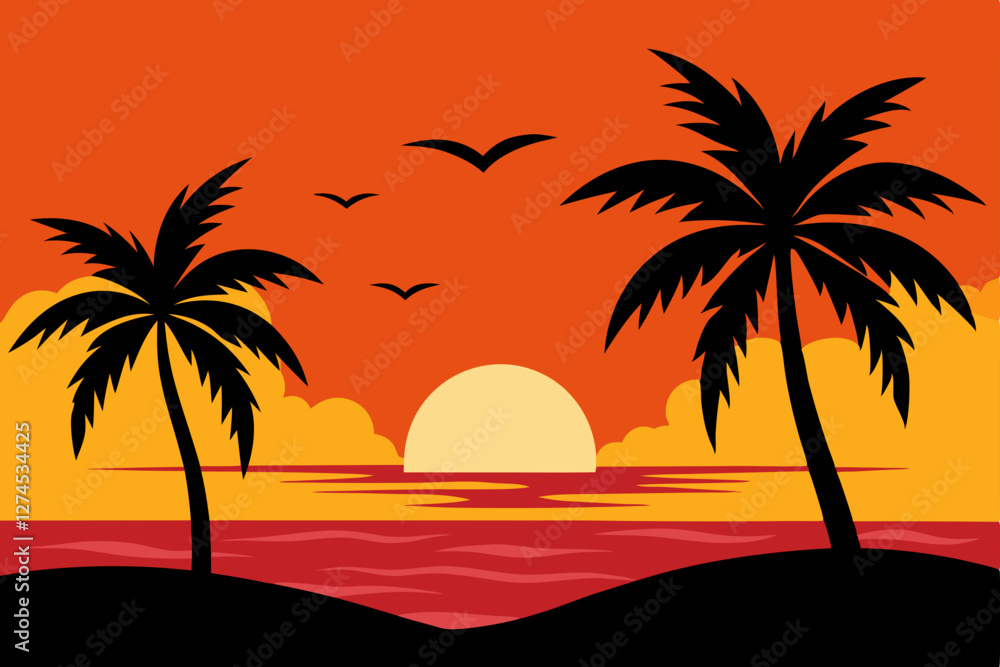 palm tree silhouette palm tree silhouette