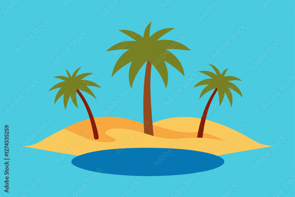 palm trees on the beach palm trees on the beach