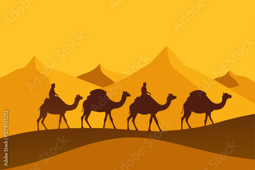 camel in the desert