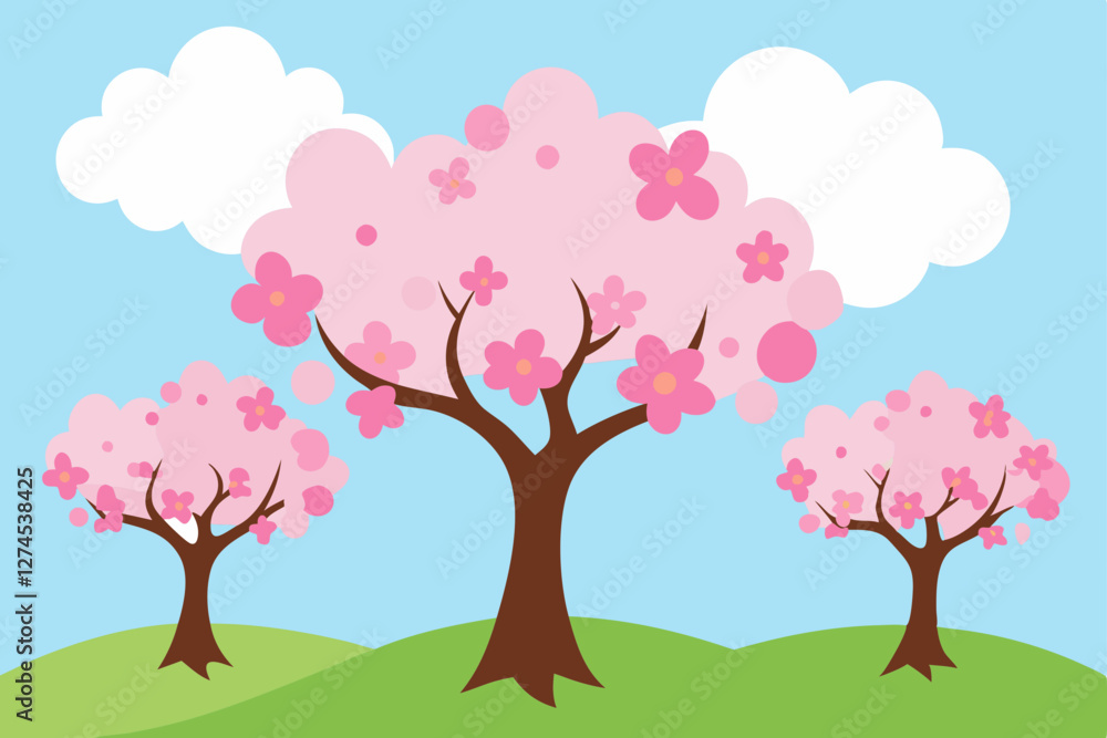 Obraz premium cherry tree in spring