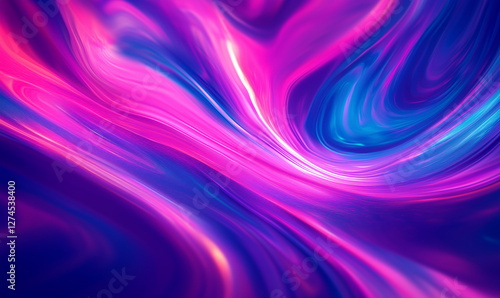 Modern dynamic vibrant neon pink, violet, and electric blue design, offering an energetic and colorful aesthetic