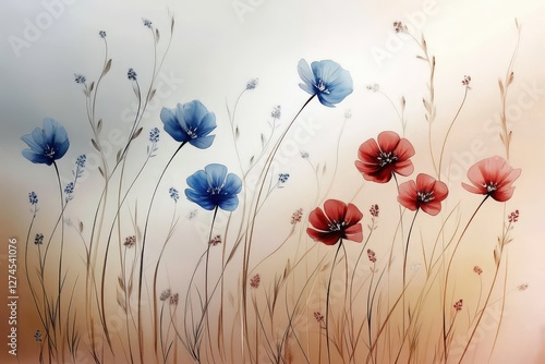 Soft Colors of Spring: A Watercolor Wildflower Study