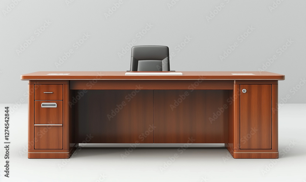 Large Executive-Style Desk with Built-In Storage, Perfect for a Functional and Stylish Office Large Executive-Style Desk with Built-In Storage, Perfect for a Functional and Stylish Office