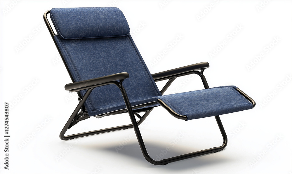Another Low-Profile Camping Recliner with a Sturdy Black Frame for Maximum Relaxation and Support Another Low-Profile Camping Recliner with a Sturdy Black Frame for Maximum Relaxation and Support