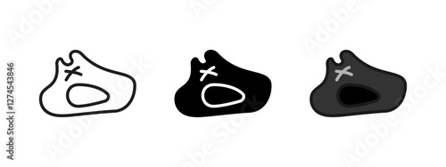 Pirate captain hat icon. Classic buccaneer headwear with a skull emblem. Nautical adventure hat vector illustration. Legendary corsair style from the golden age of piracy.