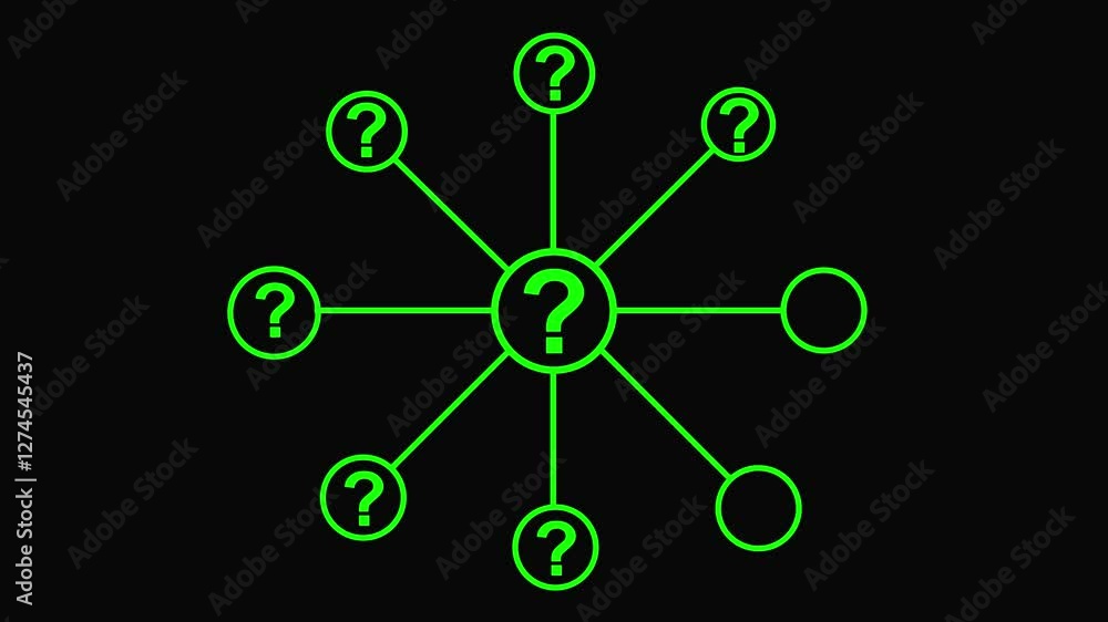 business question mark icon animation. question mark for creative thinking idea and problem solving concept. The concept of anonymity on the web. social network consisting of question marks. business question mark icon animation. question mark for creative thinking idea and problem solving concept. The concept of anonymity on the web. social network consisting of question marks.