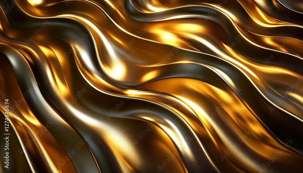 Abstract Gold Liquid Texture Background. Shiny Golden Waves, Ripples, Elegant Design Element. Abstract Gold Liquid Texture Background. Shiny Golden Waves, Ripples, Elegant Design Element.