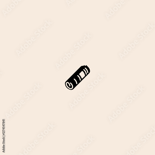 Rolled up Newspaper icon flat vector design. 