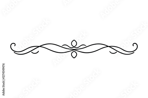 nice & simple border line art illustration 