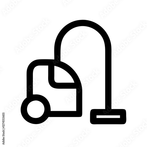 Vacuum cleaner icon for home cleaning, hygiene concept