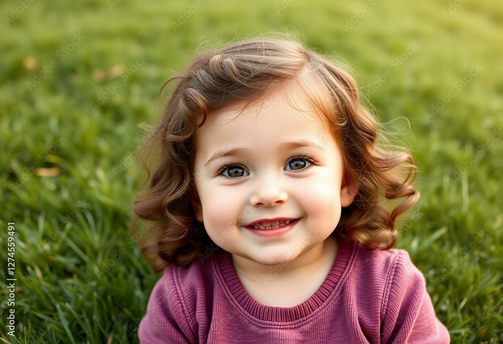 Photorealistic natural light portrait of a 3-year-old female toddler Photorealistic natural light portrait of a 3-year-old female toddler