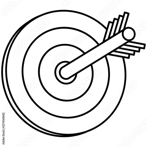 Business goal Line Icon