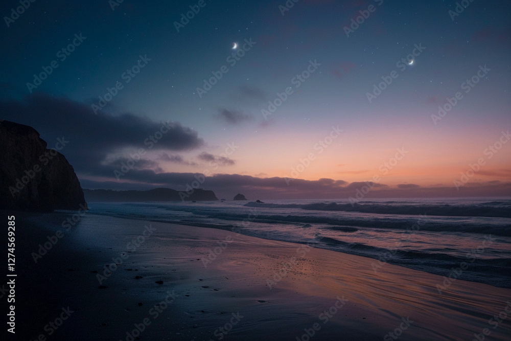 Fototapeta premium sunset on the beach