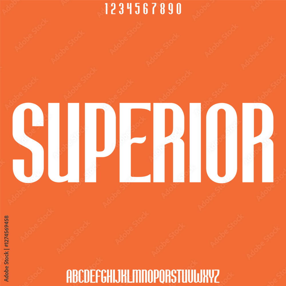 Decorative condensed display font vector Decorative condensed display font vector