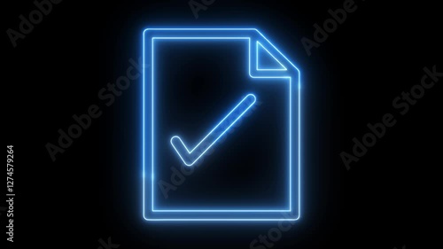 Neon Document Icon Animation Tutorial Create Stunning Animated Icons for Websites Apps and Presentations with Eye Catching Visual Effects.