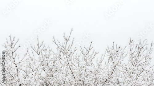 Wallpaper Mural Snow Covered Branches Winter Landscape Scene Torontodigital.ca