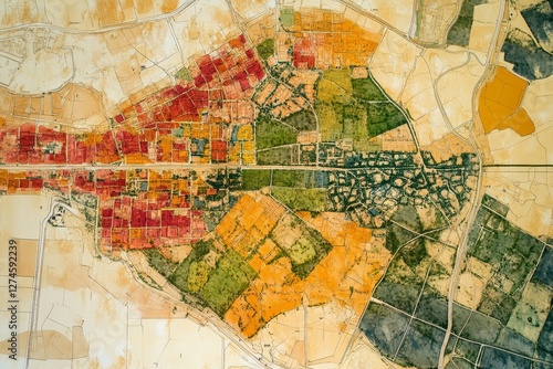 Cadastre Land Development Map, 