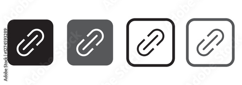 Link chain icon Simple thin outline