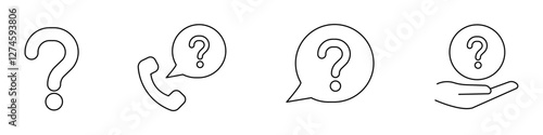 question icon. question mark icon