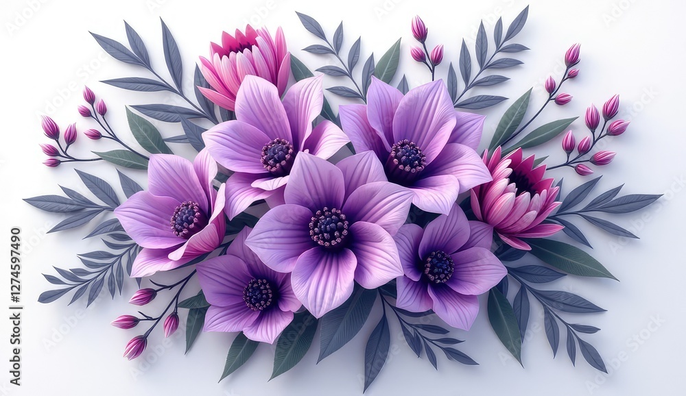 Obraz premium soft lavender flower background for elegant invitations