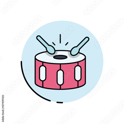 Party Drum vector icon