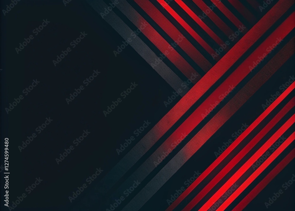 Modern Red line abstract PowerPoint background business corporate and professional concept