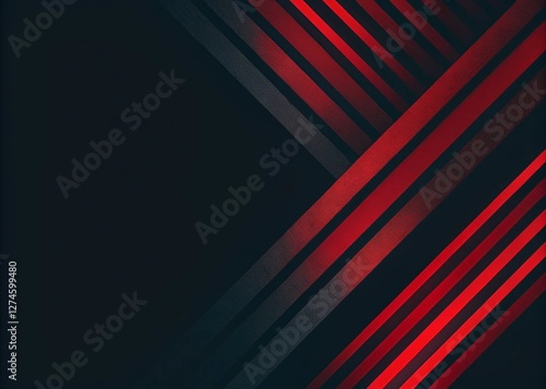 Modern Red line abstract PowerPoint background business corporate and professional concept