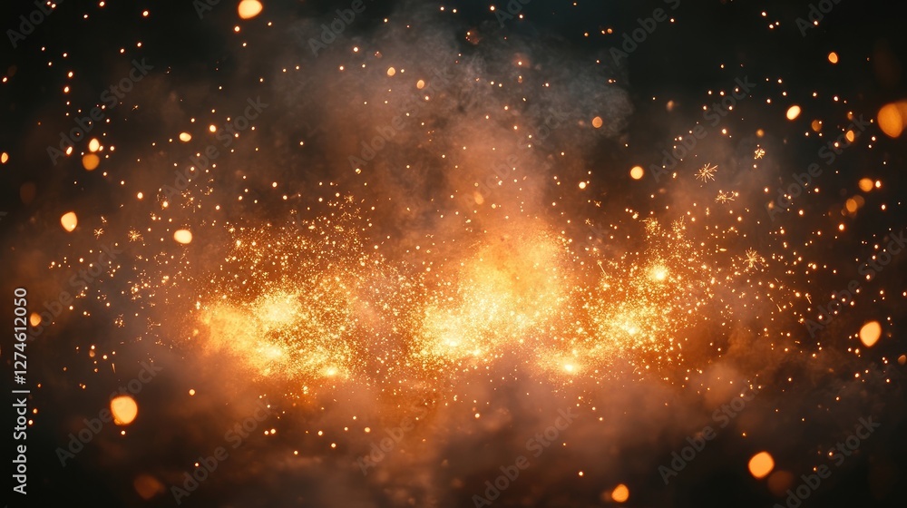 Fototapeta premium Fireworks background for New Year's Eve celebration.