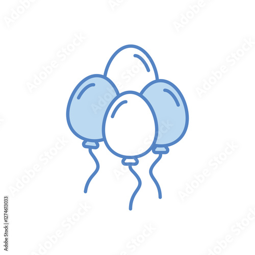 Balloon Bliss vector icon