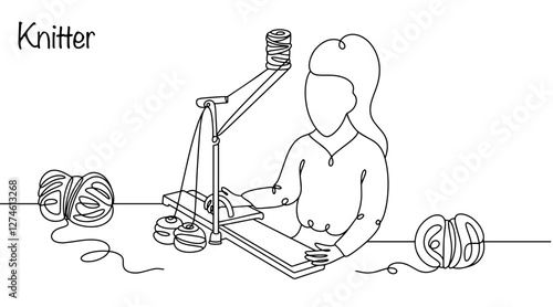 Machine knitting