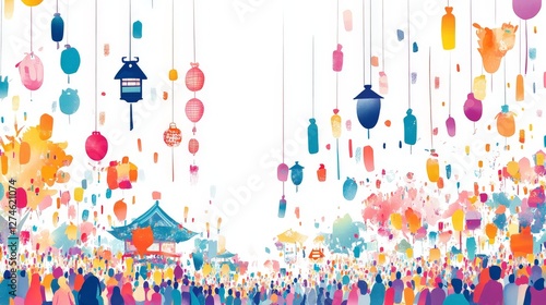 Wallpaper Mural Vibrant Setsubun Festival Scene Torontodigital.ca