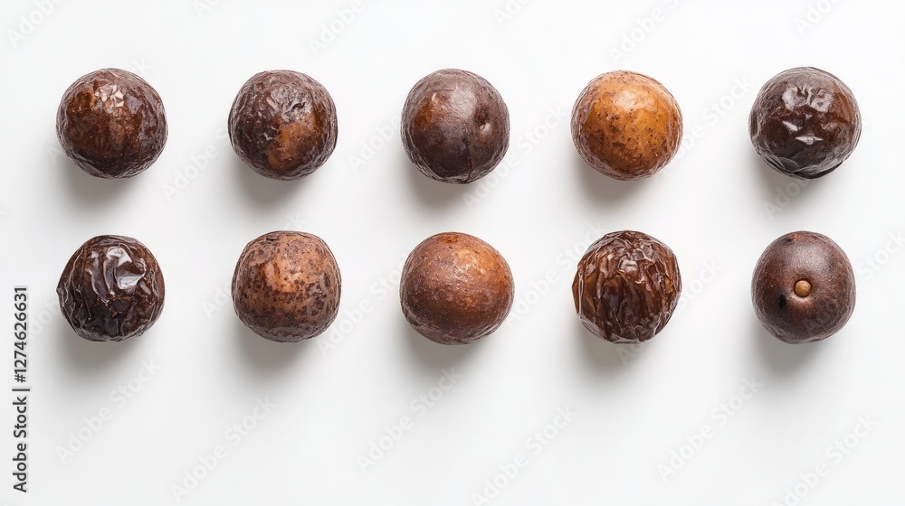 Obraz premium many candies on white background