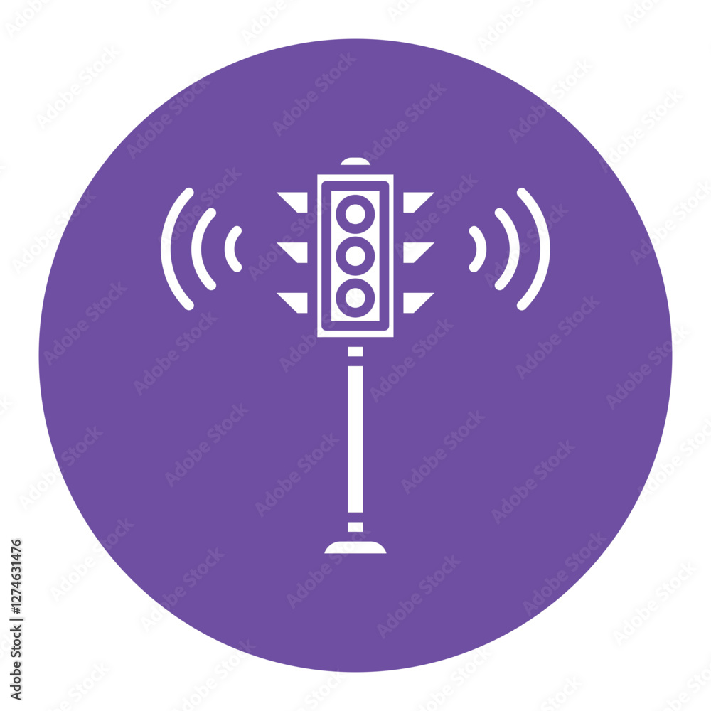 Smart Traffic Light Icon