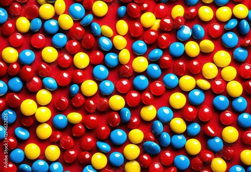 scattered colorful candies bright vibrant background creating playful eye catching visual experience, rainbow, lgbtq, lgbt, pride, love, equality, sweet