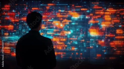 Wallpaper Mural Data Technology Abstract Network Visualization Torontodigital.ca