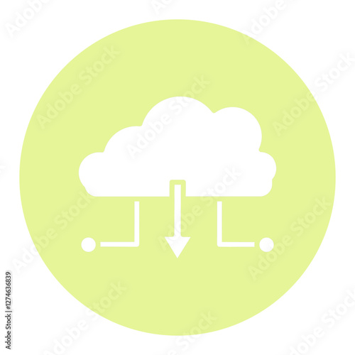 Download File on Cloud Icon