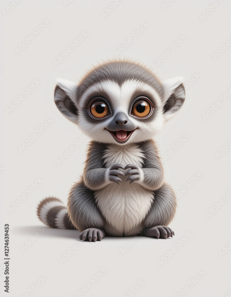 Obraz premium Playful Primate: Lemur