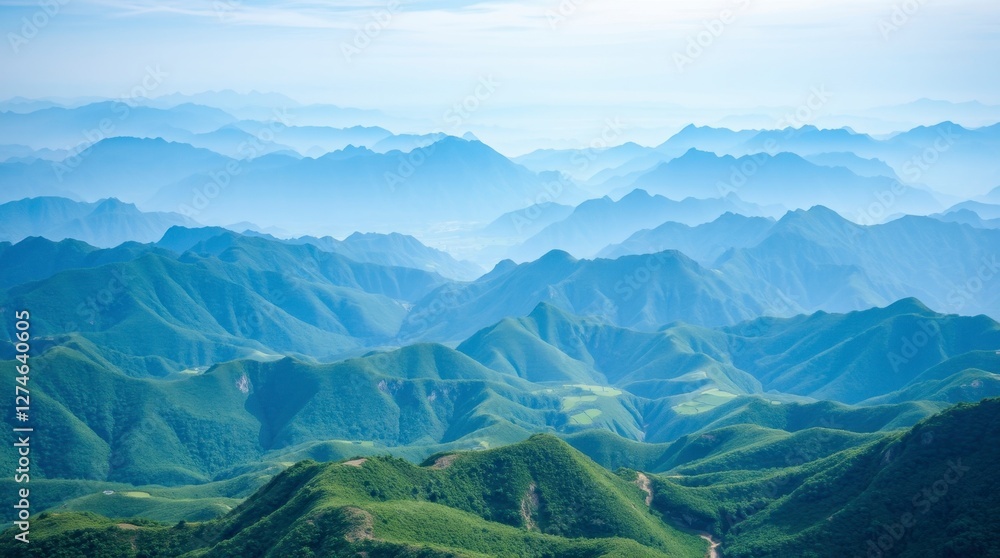 Obraz premium mountain landscape with mountains
